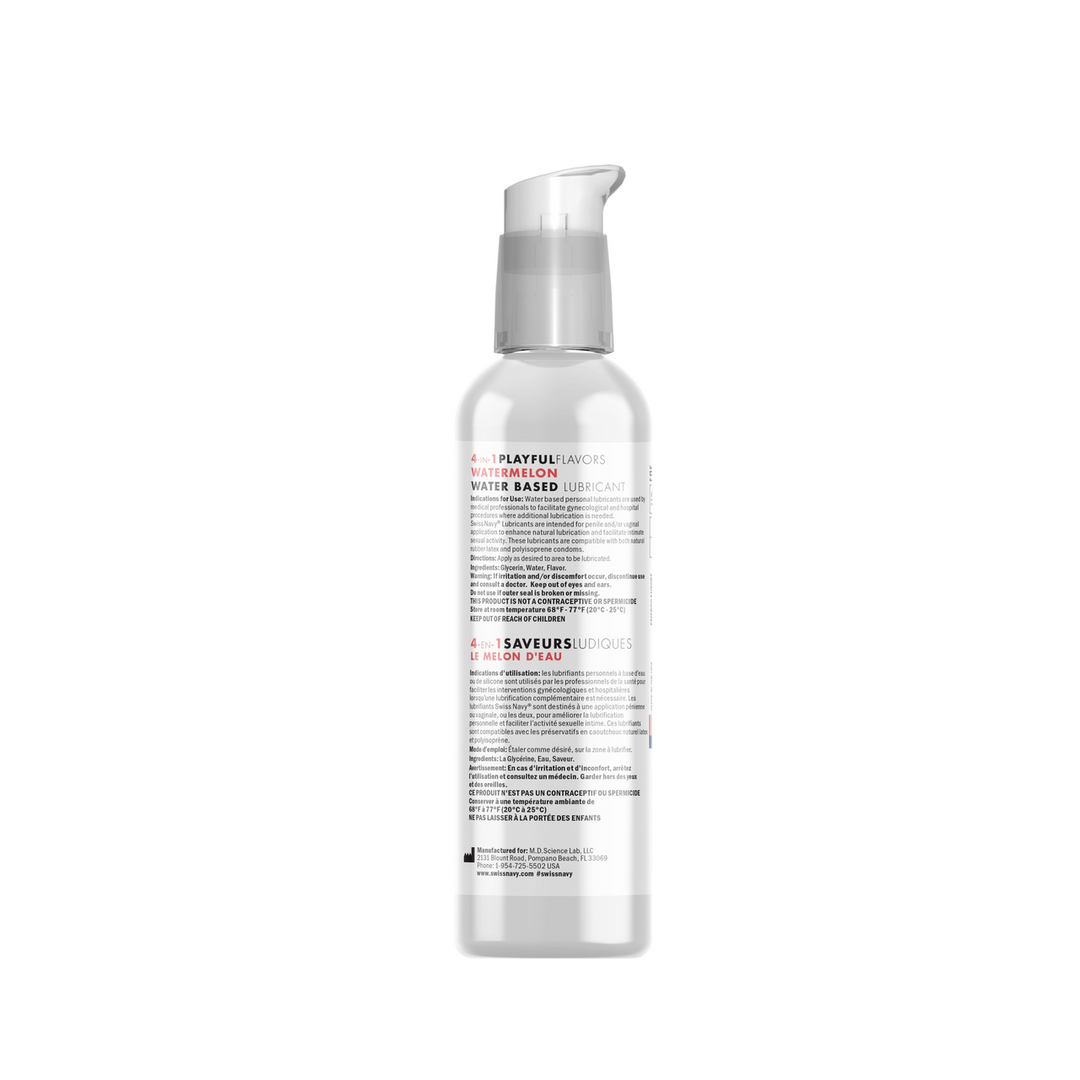 4 in 1 Lubricant met Watermeloensmaak – 4 fl oz / 118 ml