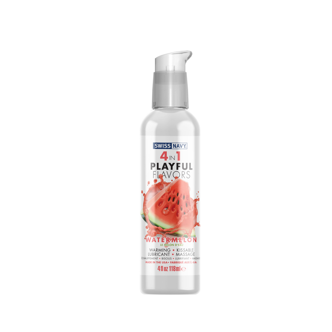 4 in 1 Lubricant met Watermeloensmaak – 4 fl oz / 118 ml