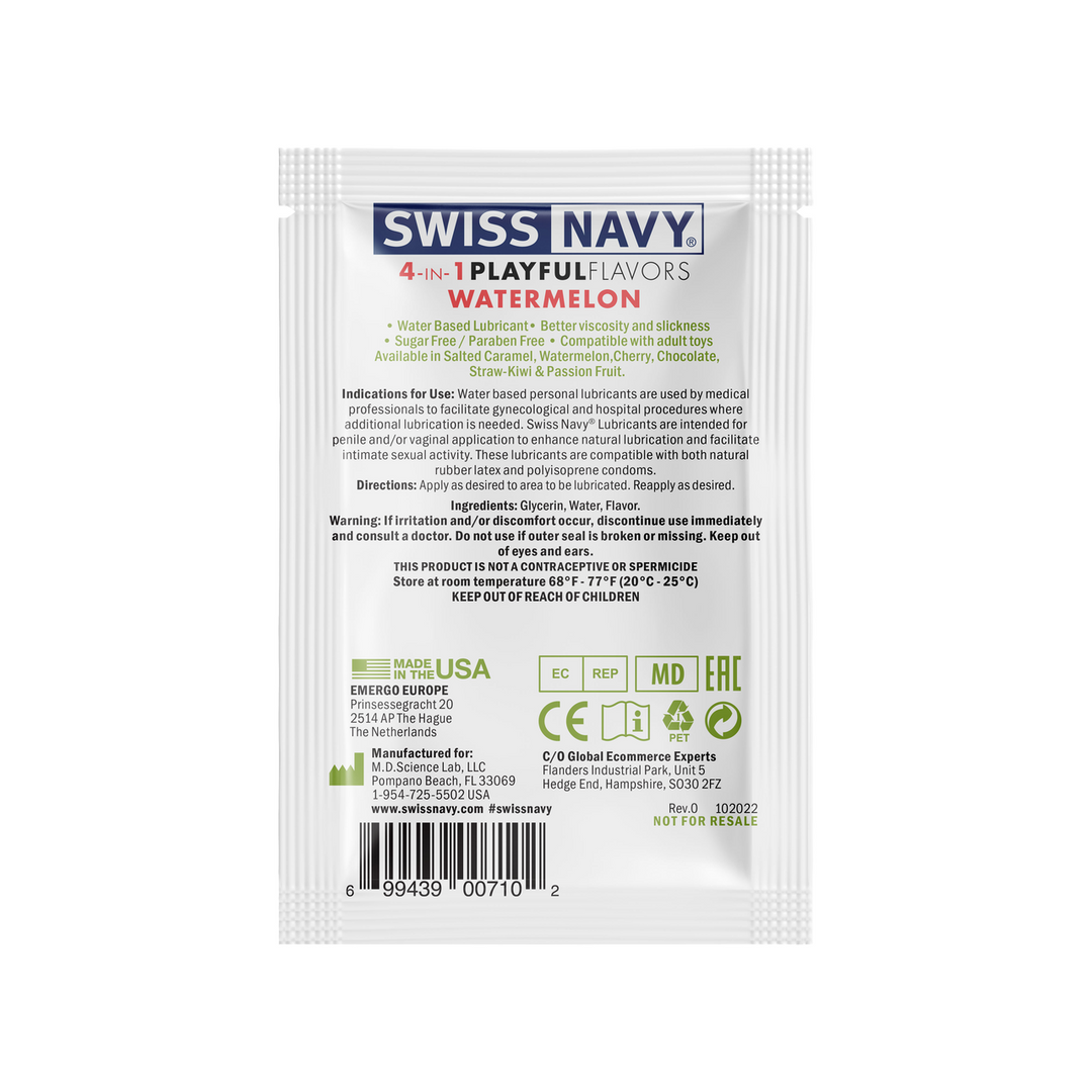 4 in 1 Lubricant met Watermeloensmaak – 0.18 fl oz / 5 ml
