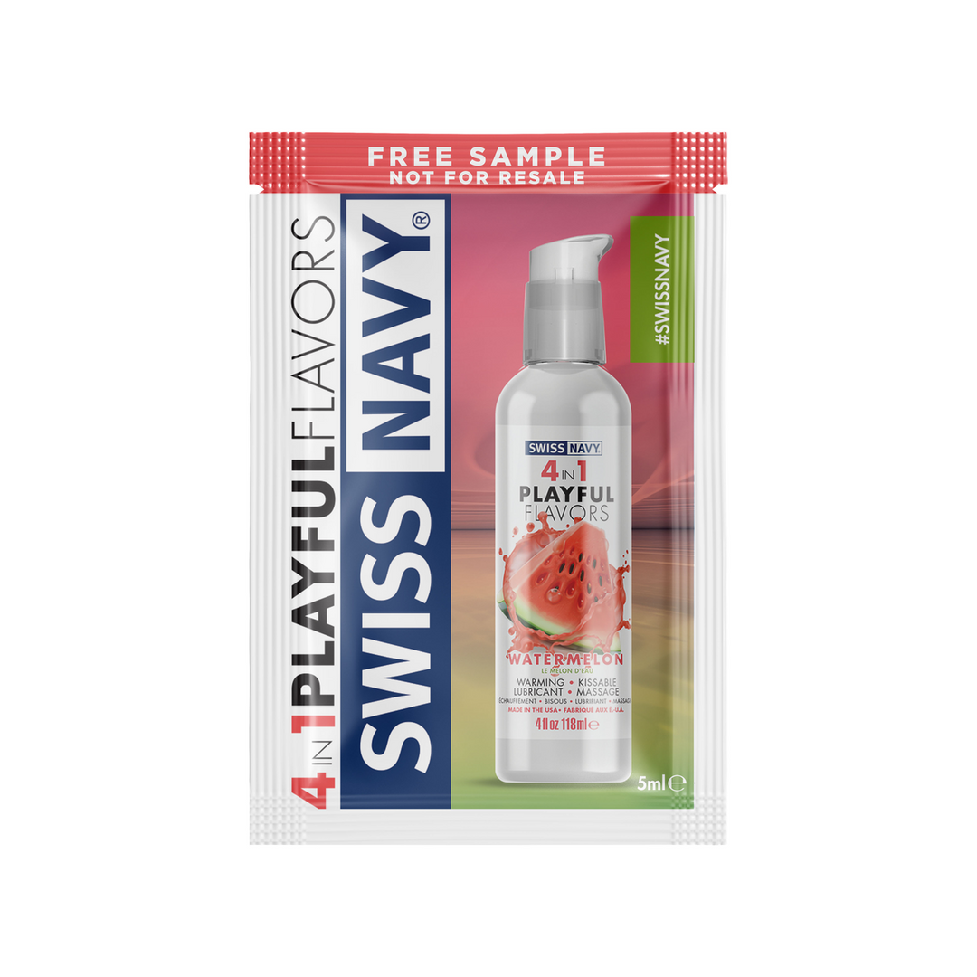 4 in 1 Lubricant met Watermeloensmaak – 0.18 fl oz / 5 ml