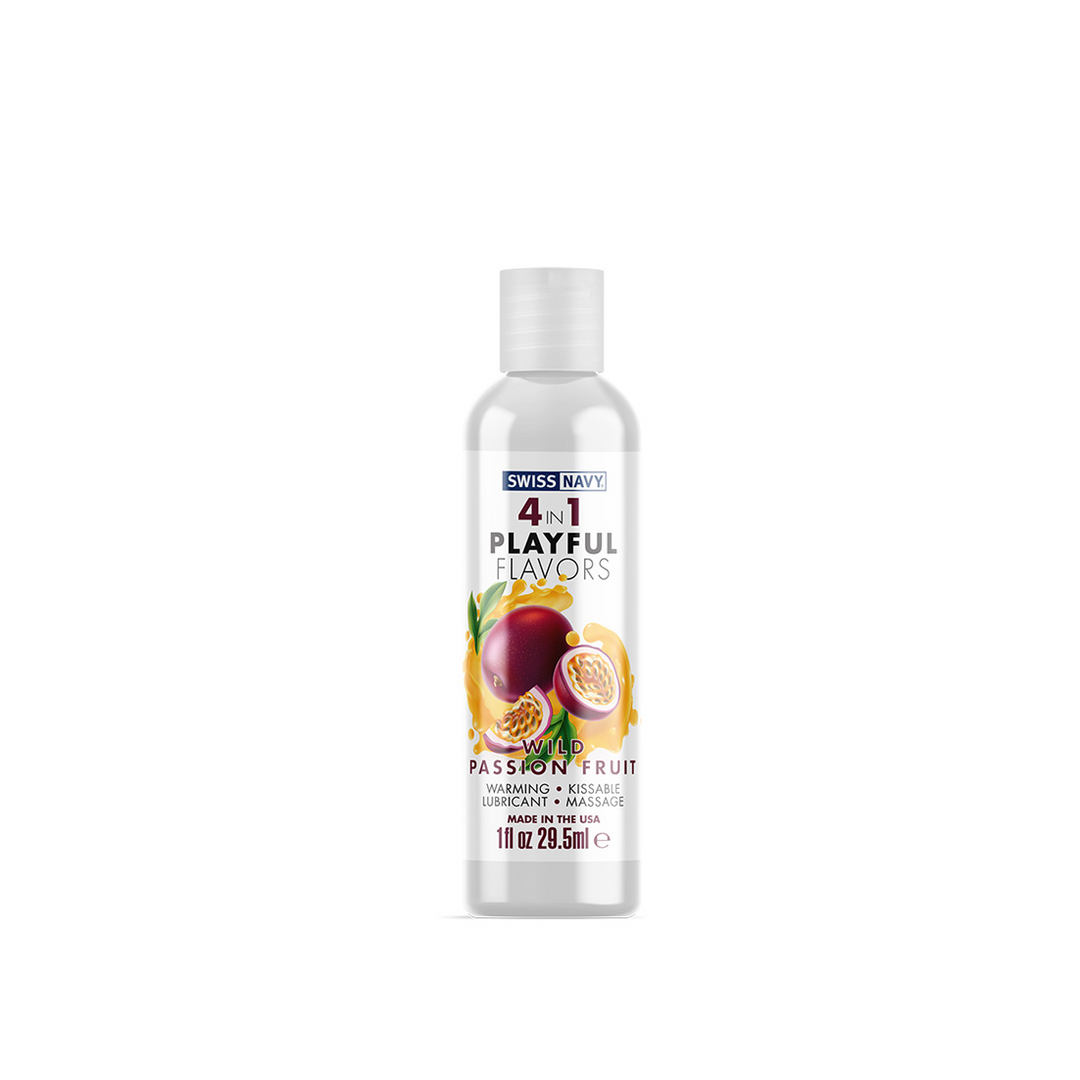 4 In 1 Lubricant met Wild Passion Fruit Smaak – 1 fl oz / 30 ml