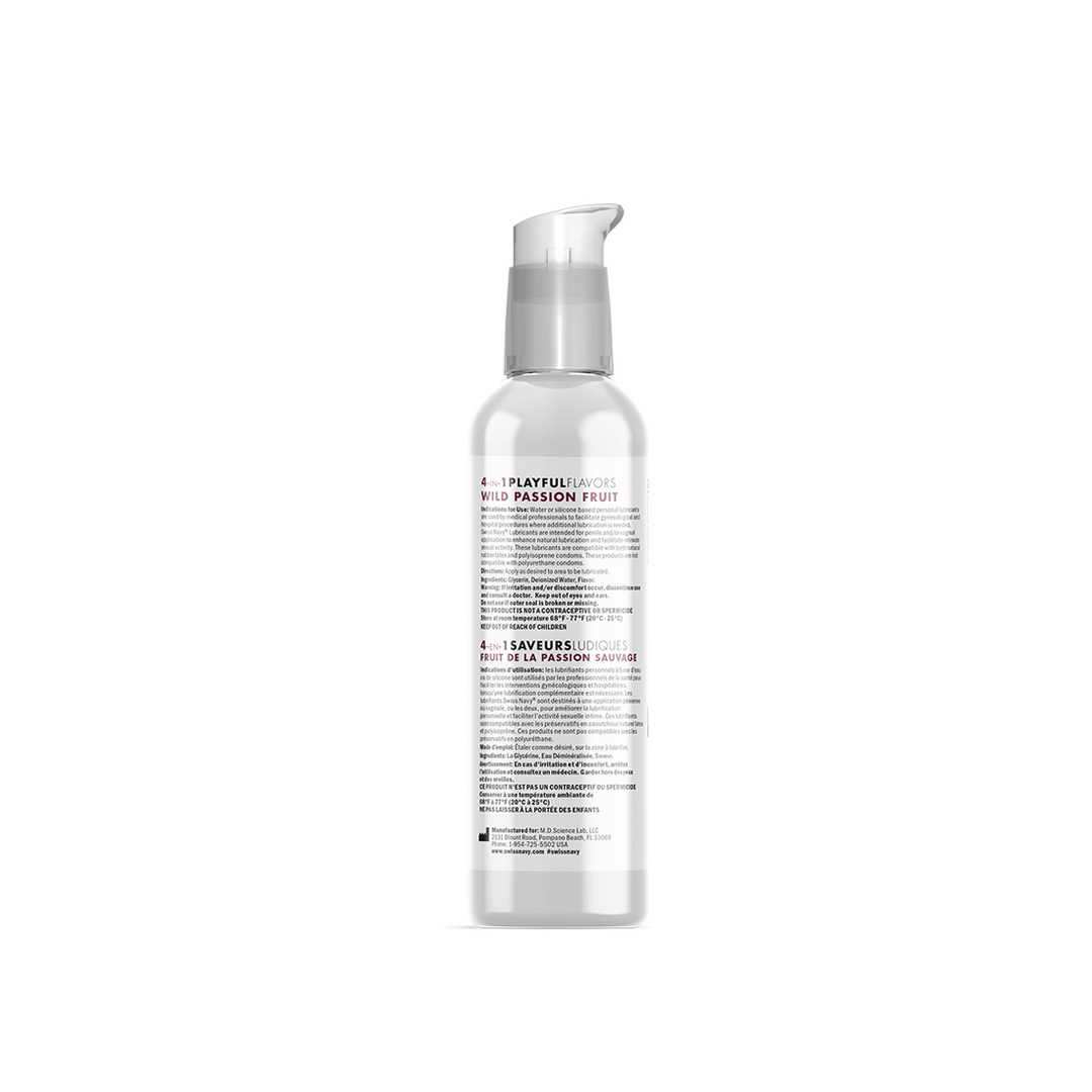 4 In 1 Smeermiddel met Wild Passievrucht Smaak – 4 fl oz / 118 ml