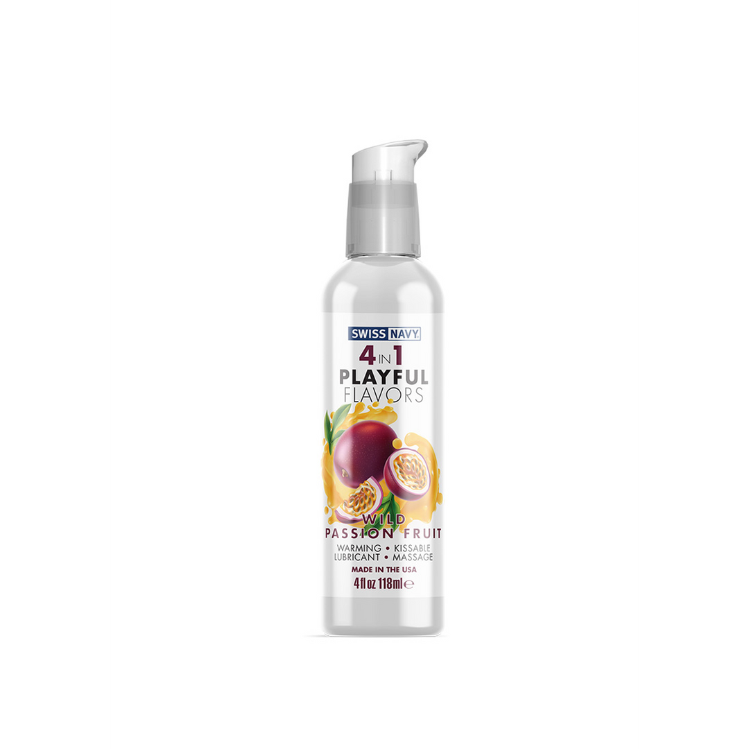 4 In 1 Smeermiddel met Wild Passievrucht Smaak – 4 fl oz / 118 ml