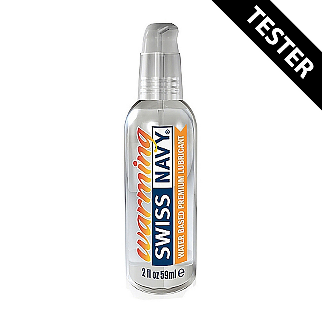 Premium verwarmend op waterbasis glijmiddel en seksgel voor stellen – 2 fl oz / 59 ml – TESTER