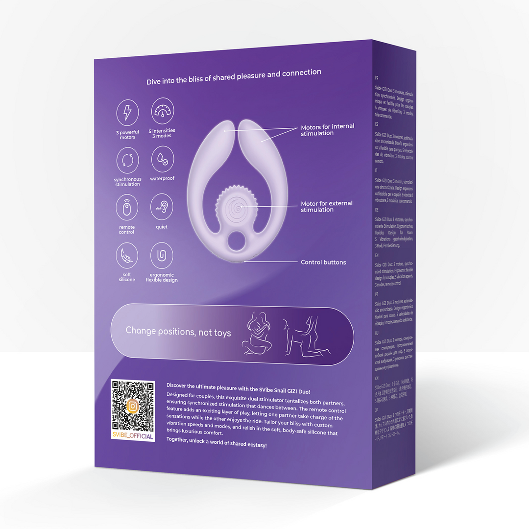 GIZI Duo – Dual Couples Stimulator – Lila