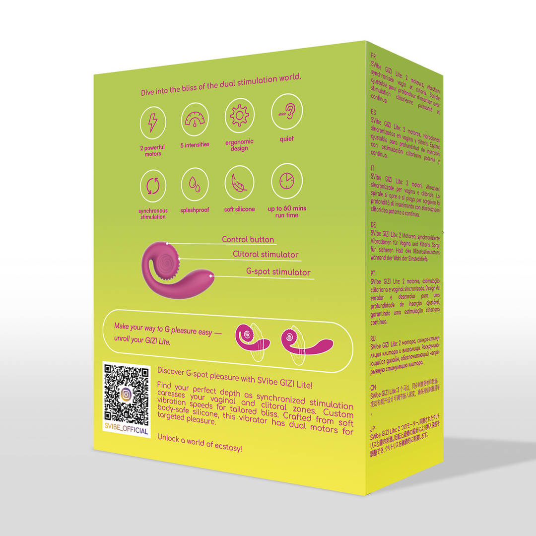 GIZI Lite – Dual G-Spot Stimulator – Zoete Dragonfruit