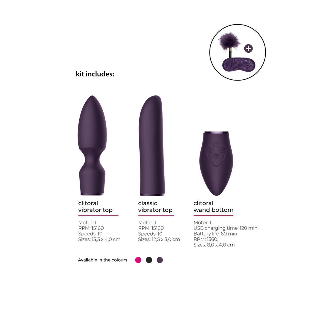 Pleasure Kit #4 - Vibrator with Different Attachments