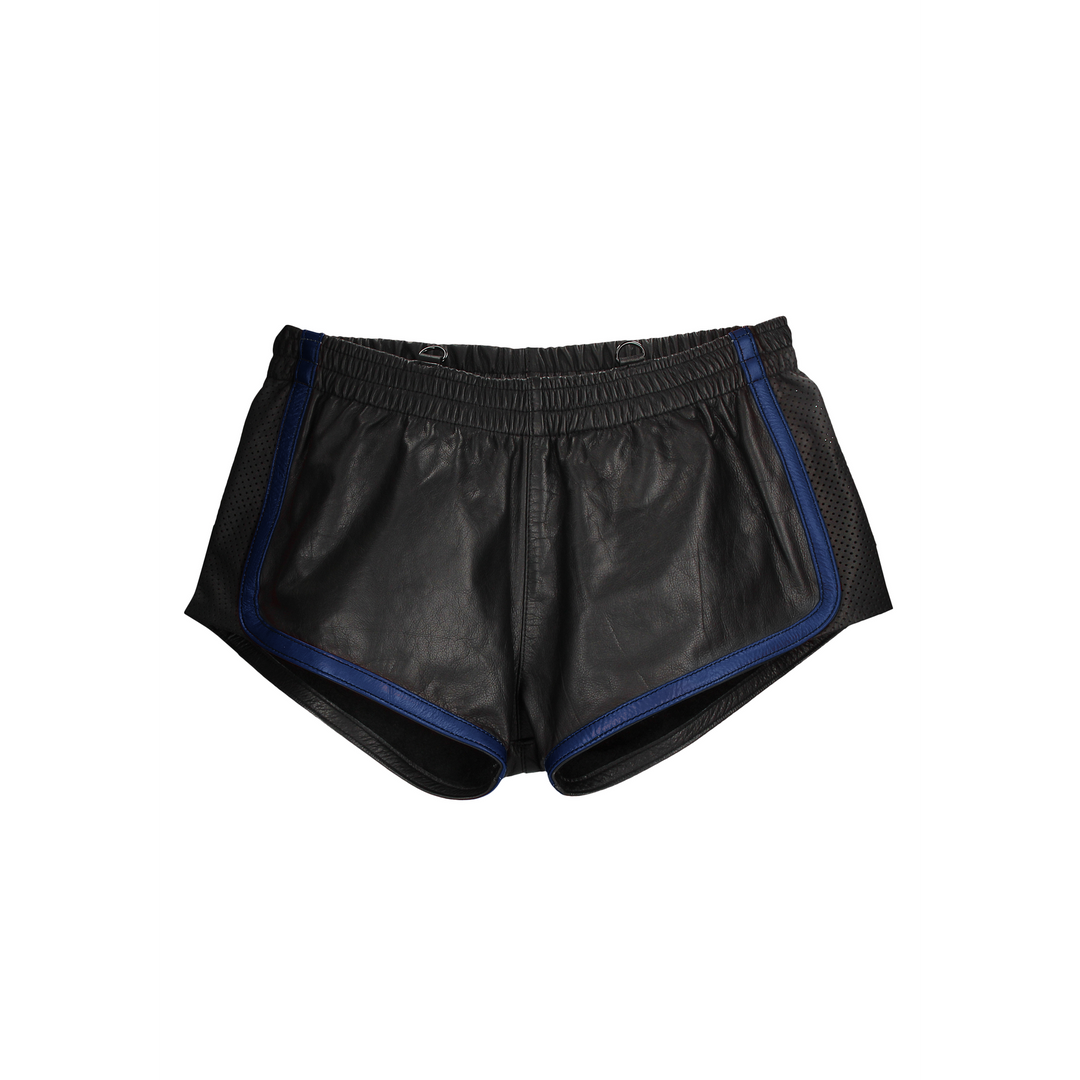 Leather Versatile Shorts – S/M – Blue