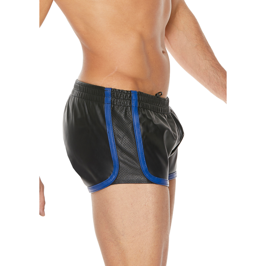 Leather Versatile Shorts – S/M – Blue