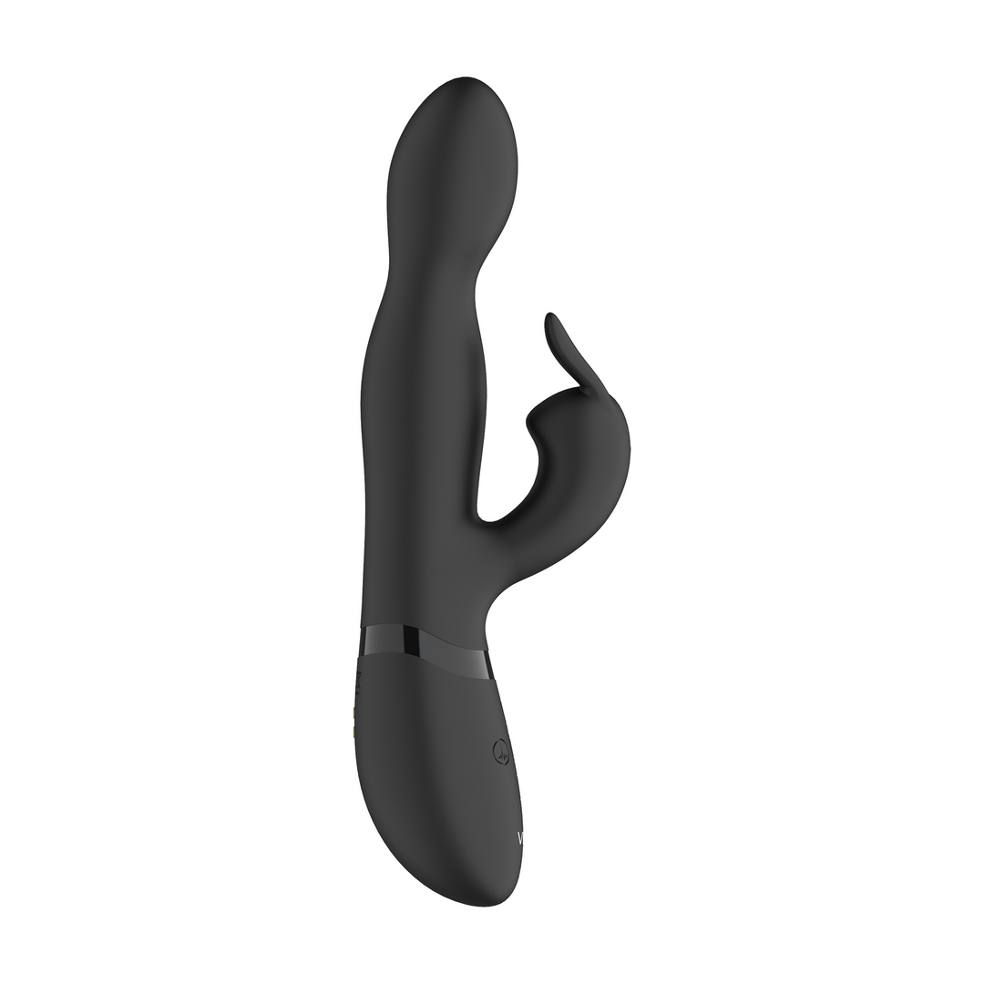 Niva – Draaibare Konijnen Vibrator – Zwart