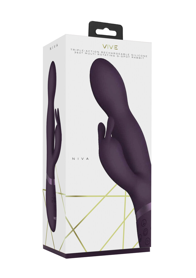 Niva – Draaibare Konijnen Vibrator – Paars