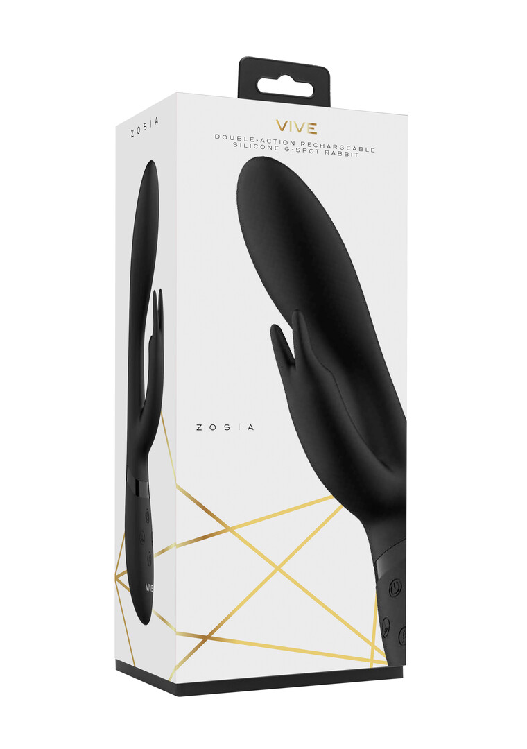 Zosia – Classic G-Spot Rabbit – Zwart