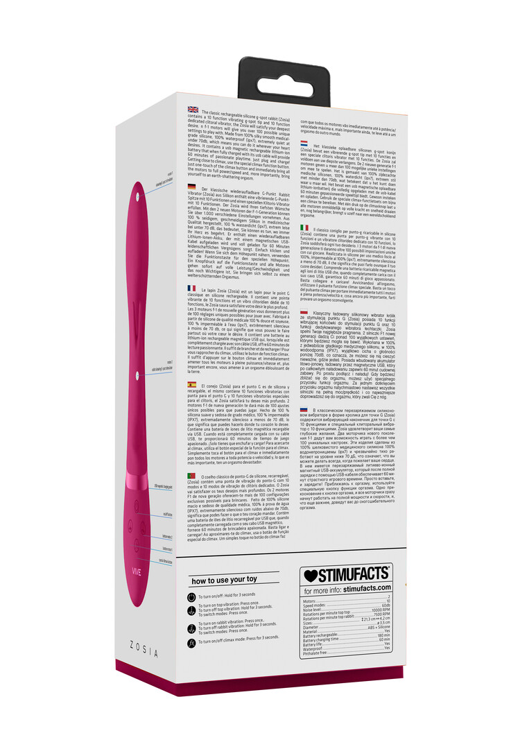 Zosia – Classic G-Spot Rabbit – Roze