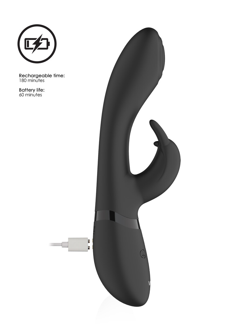 Cato - Pulsa G-punkta trušu vibrators - Melns