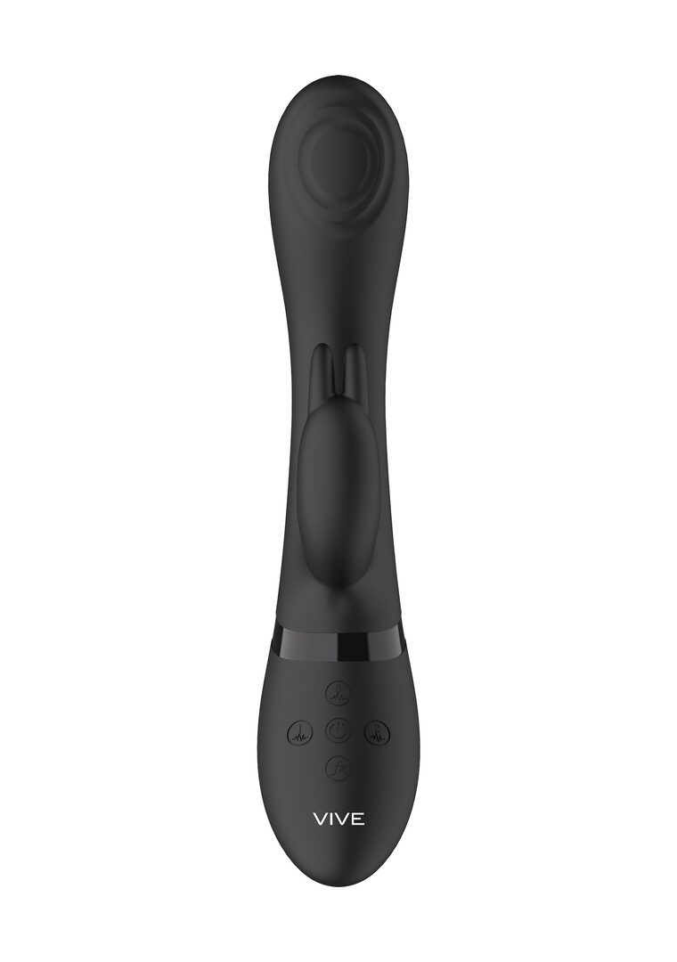 Cato - Pulsa G-punkta trušu vibrators - Melns