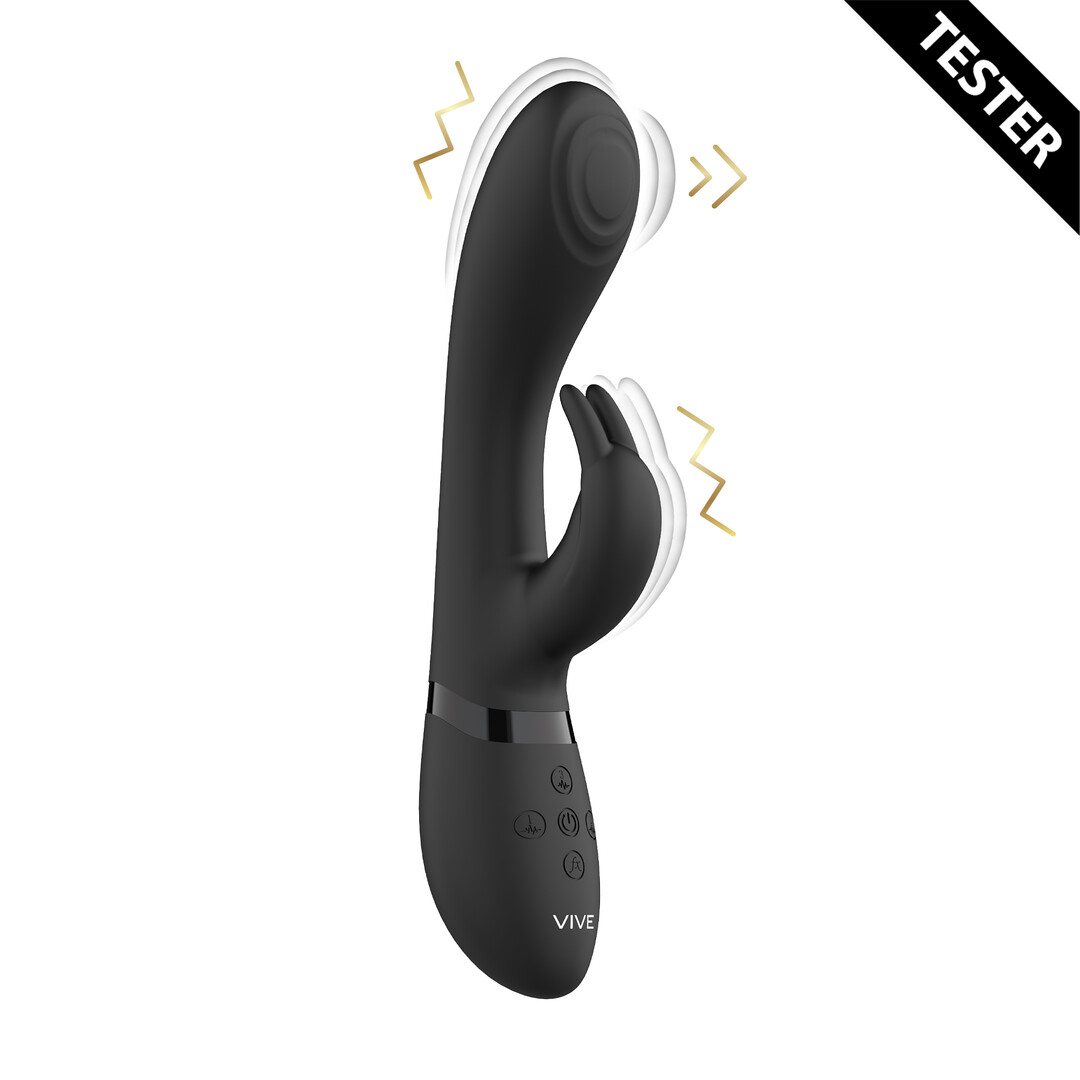 Cato – Pulse G-spot Rabbit – Zwart – Tester
