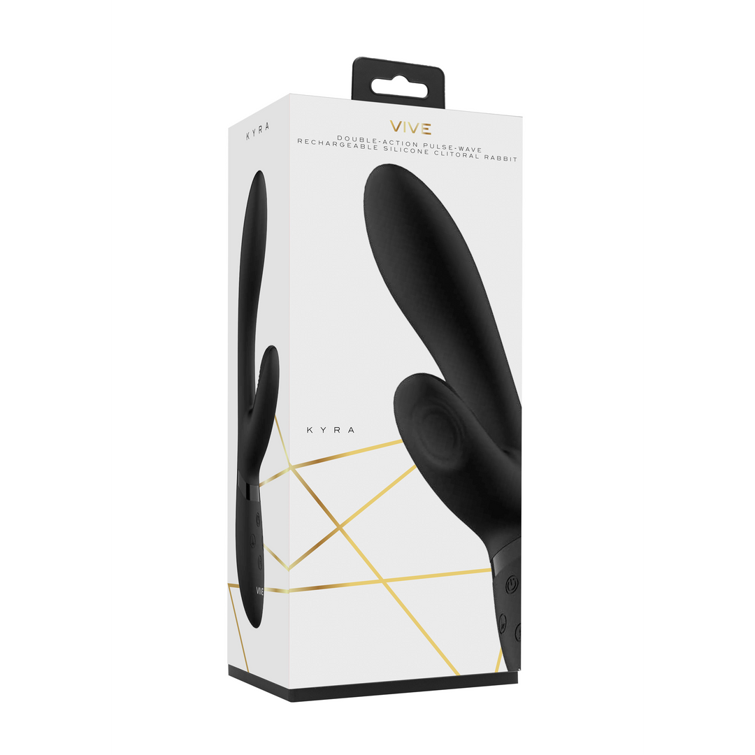 Kyra – Pulse Clitorale Rabbit – Zwart