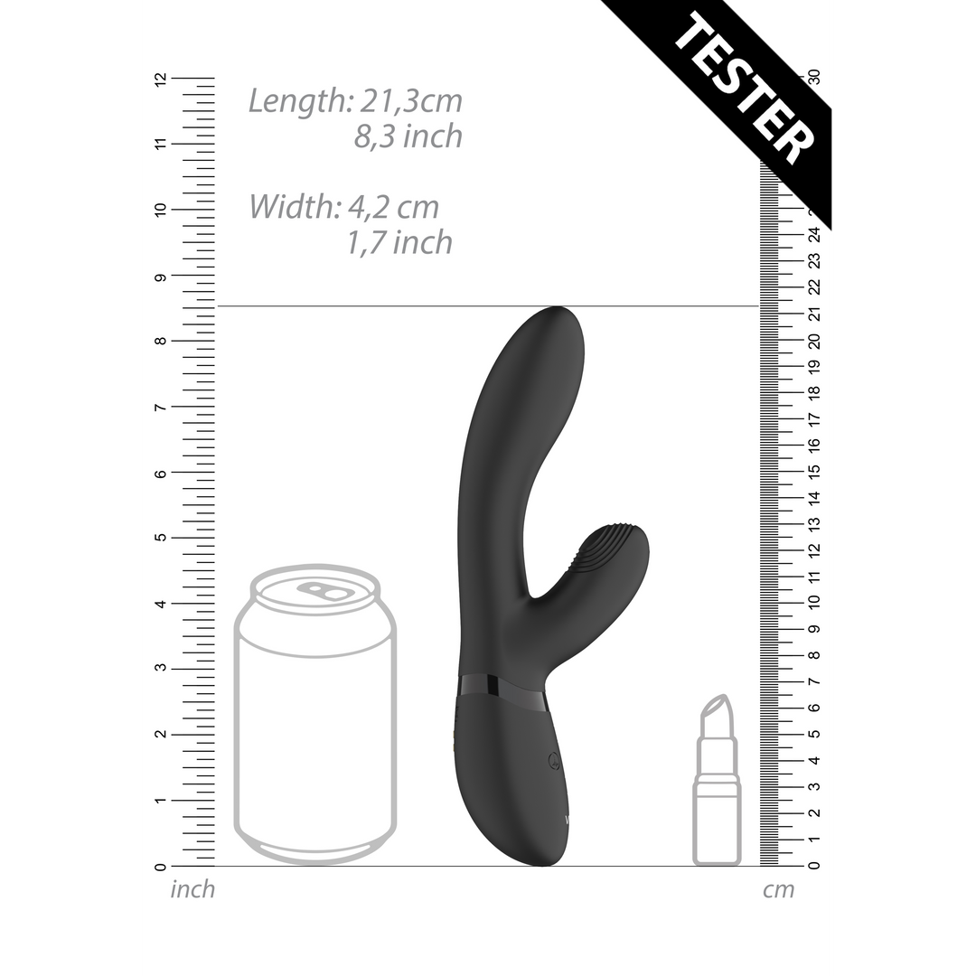 Kyra – Pulse Clitoral Rabbit – Zwart – Tester