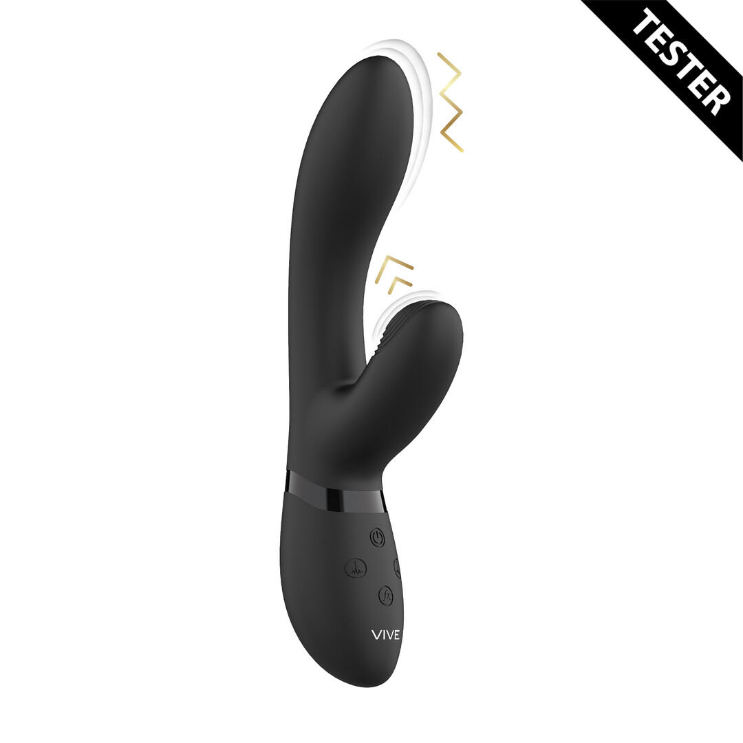 Kyra – Pulse Clitoral Rabbit – Zwart – Tester