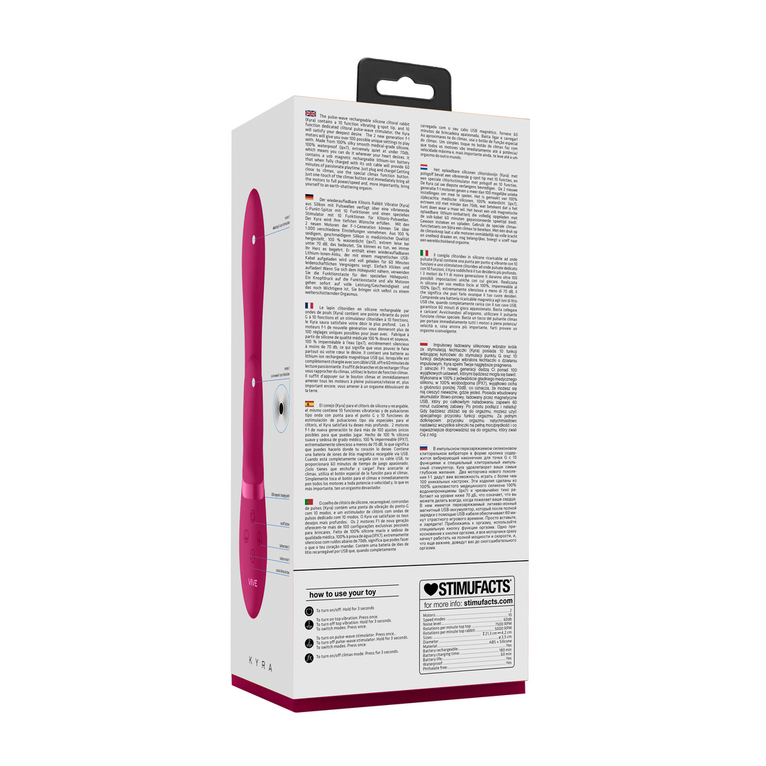 Kyra – Pulse Clitoral Rabbit – Roze