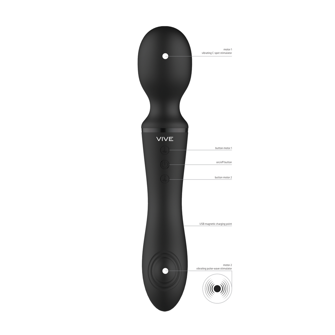 Enora - Zizļa vibrators - Melns