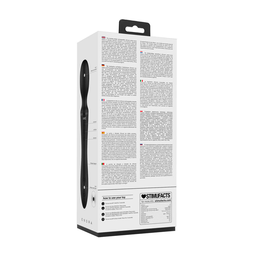 Enora – Wand  Vibrator – Zwart