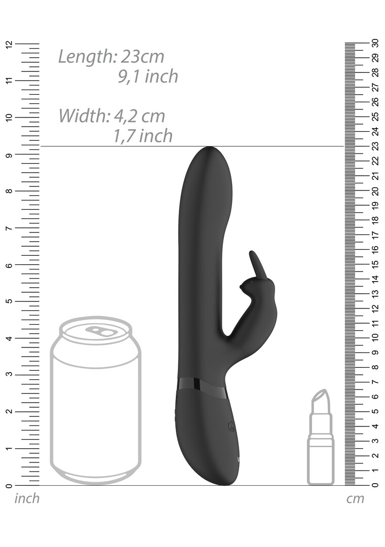 Amoris - Stimulating Beads Rabbit - Black