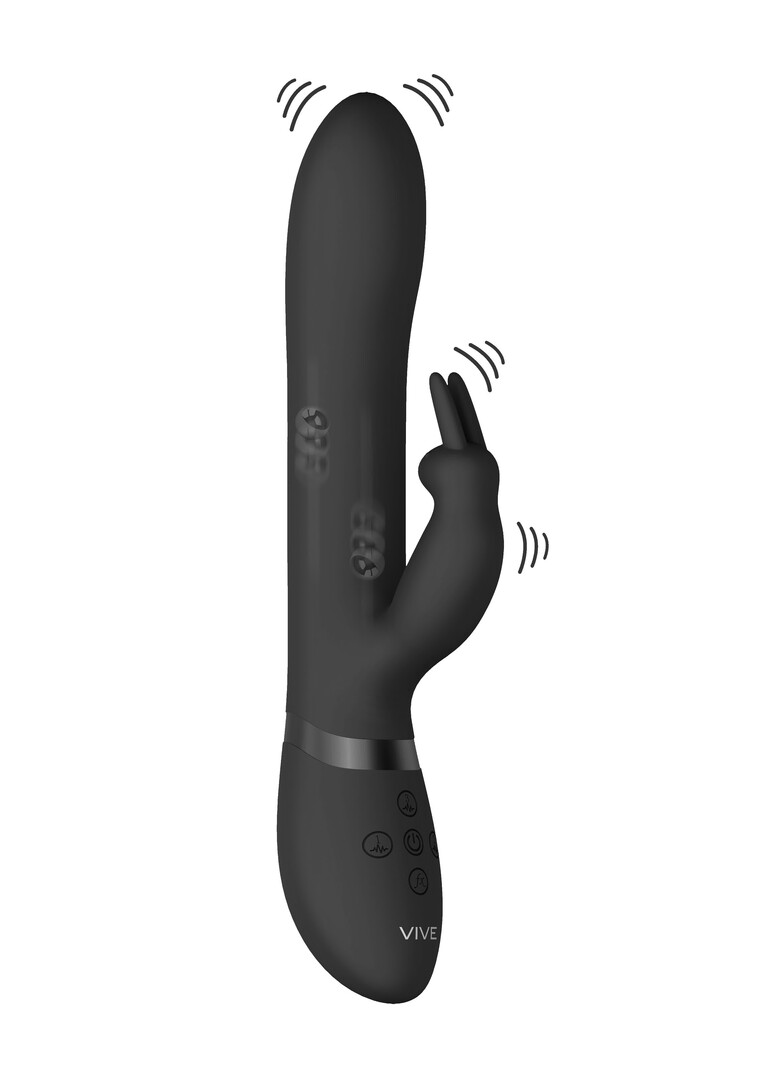 Amoris - Stimulating Beads Rabbit - Black