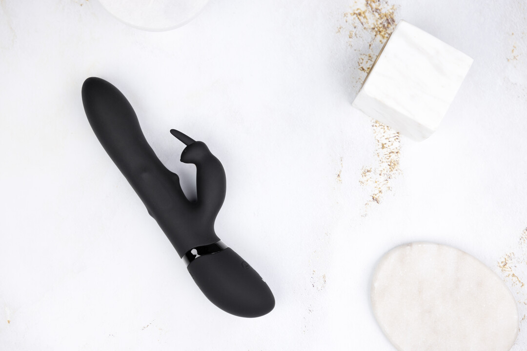 Amoris - Stimulating Beads Rabbit - Black