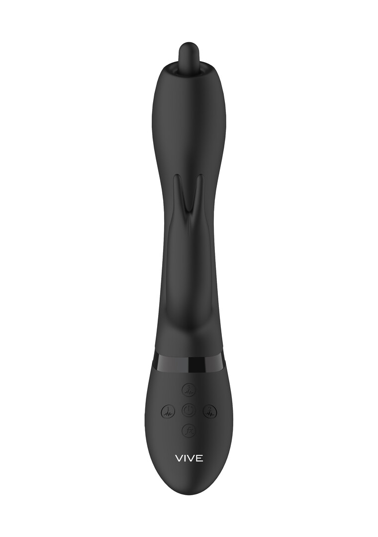 Nilo – Precisie Ronddraaiende G-spot Konijn – Zwart