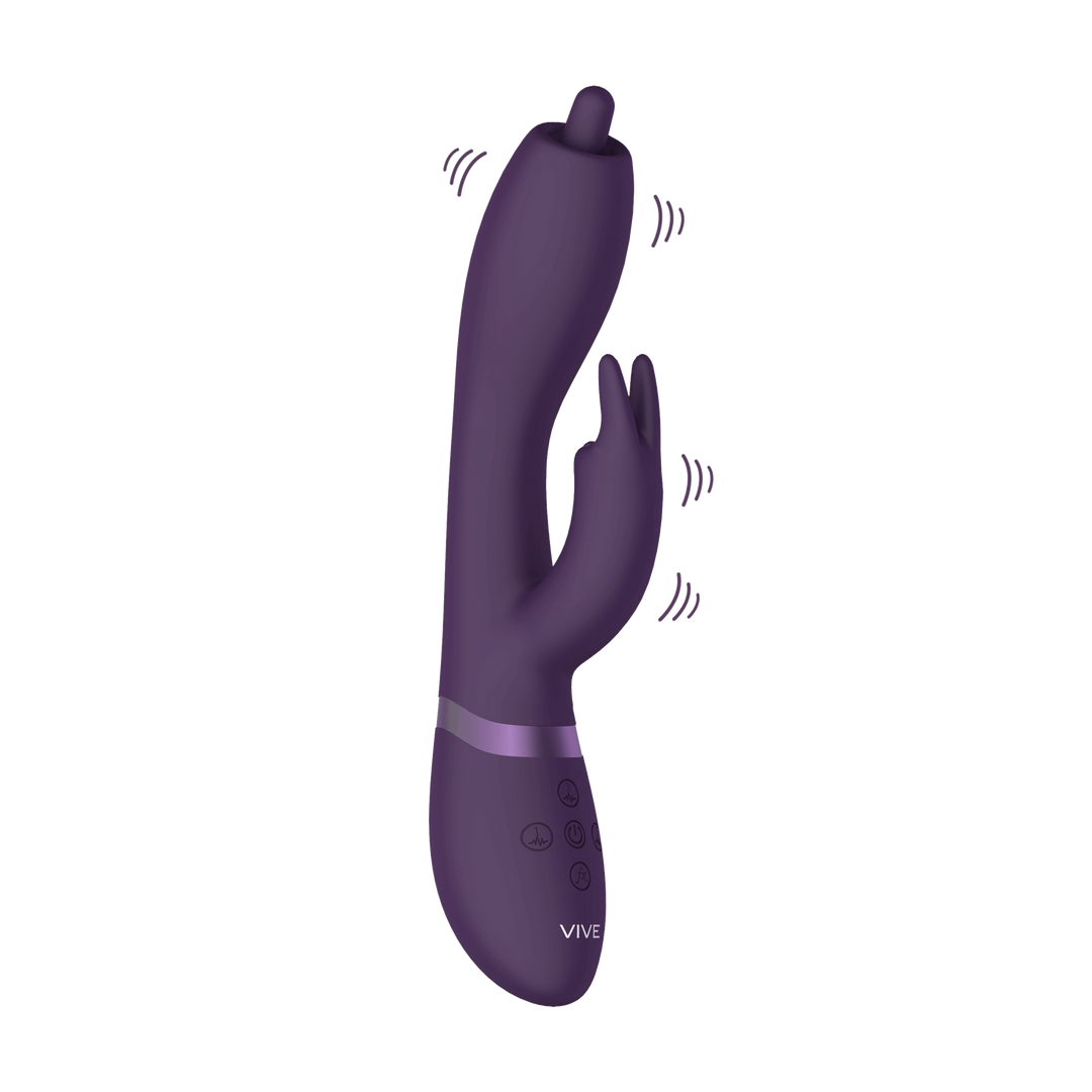Nilo – Pinpoint Draaibare G-spot Rabbit – Paars