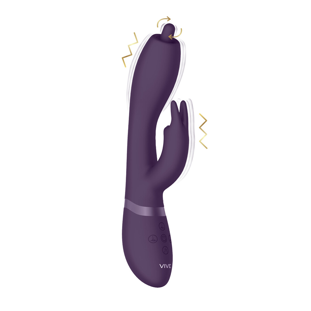Nilo – Pinpoint Draaibare G-spot Rabbit – Paars