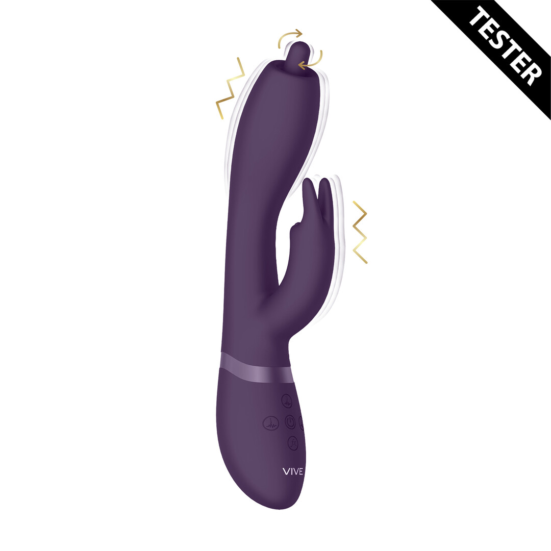 Nilo – Pinpoint Rotating G-spot Rabbit – Paars – Tester