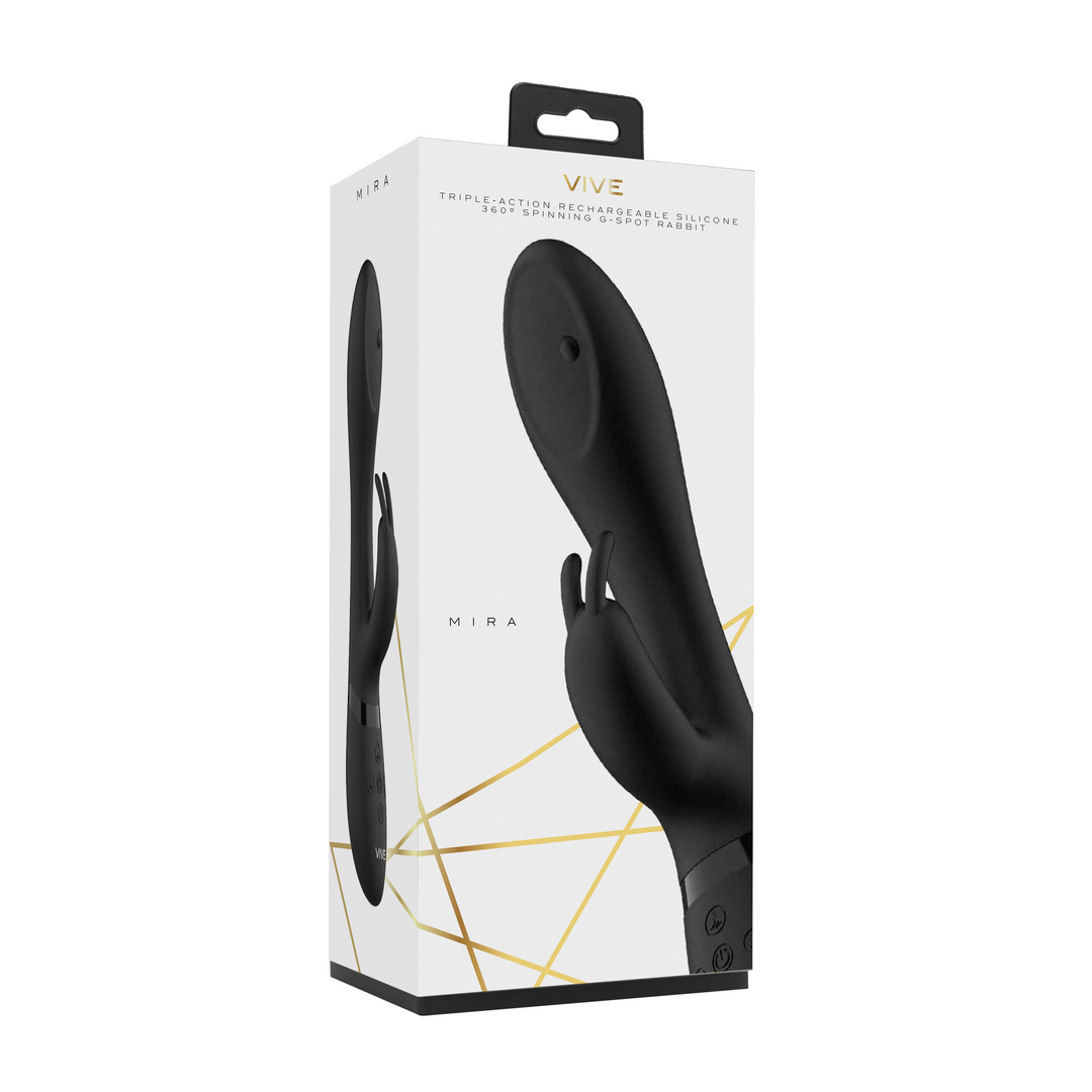 Mira – Spinning G-spot Konijn – Zwart