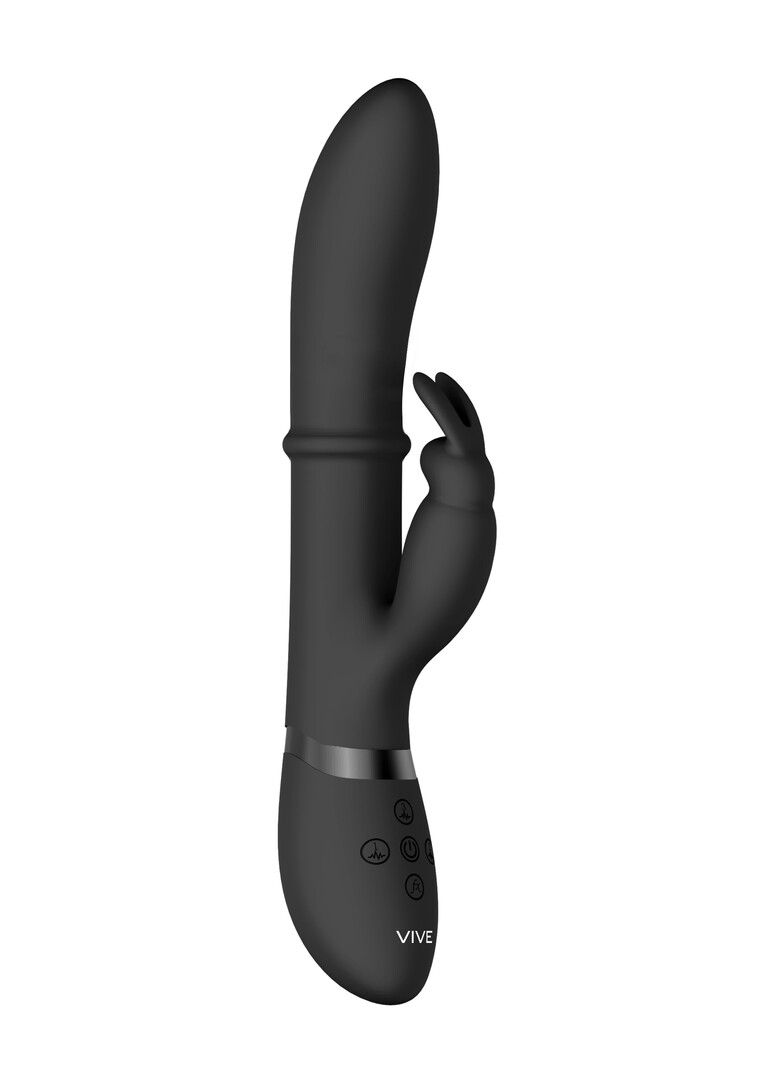 Halo – Ring Rabbit Vibrator – Zwart