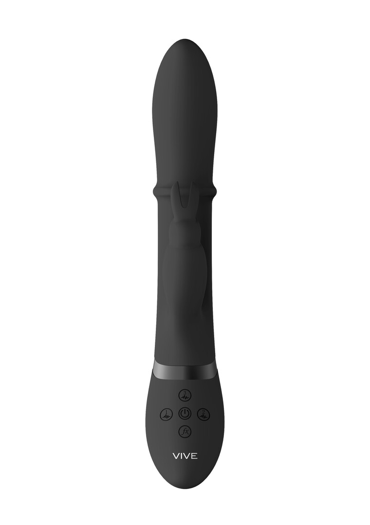 Halo – Ring Rabbit Vibrator – Zwart