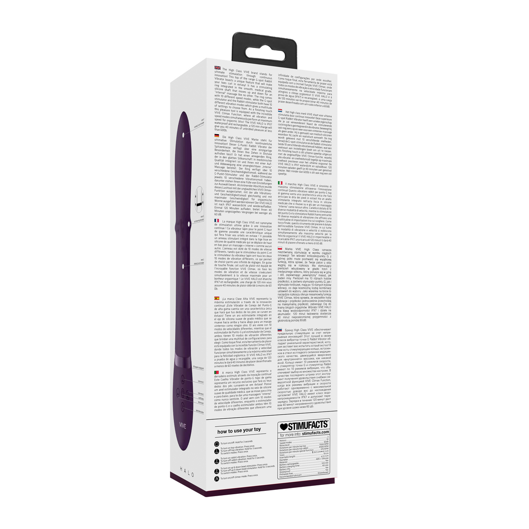 Halo – Ring Rabbit Vibrator – Paars