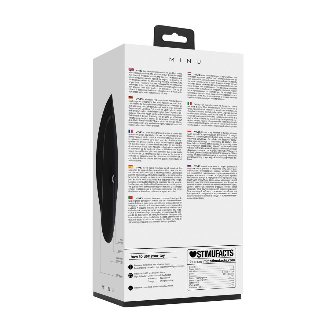 Minu – Lay On Vibrator – Zwart