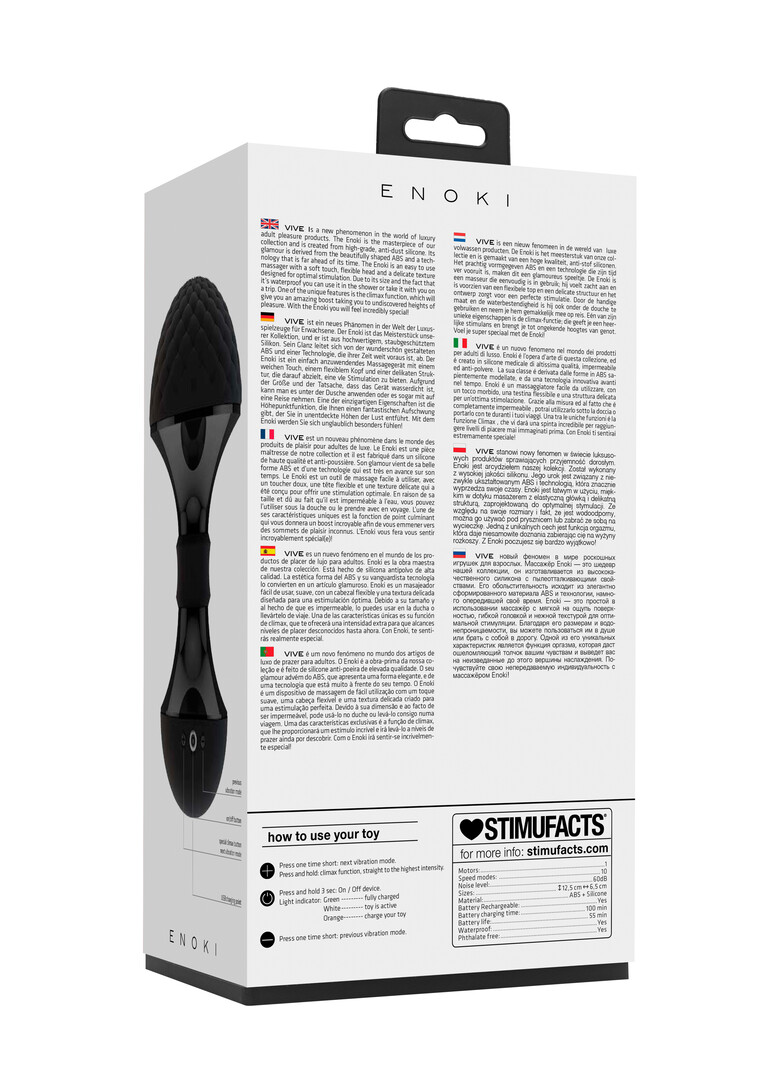 Enoki - Bendable Massager - Black