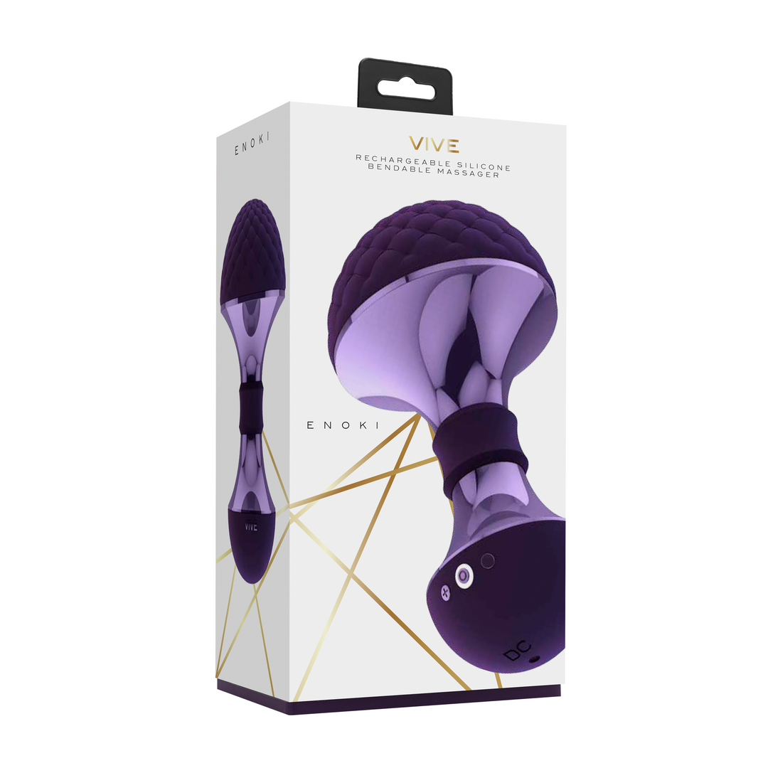 Enoki – Buigbare Massager – Paars