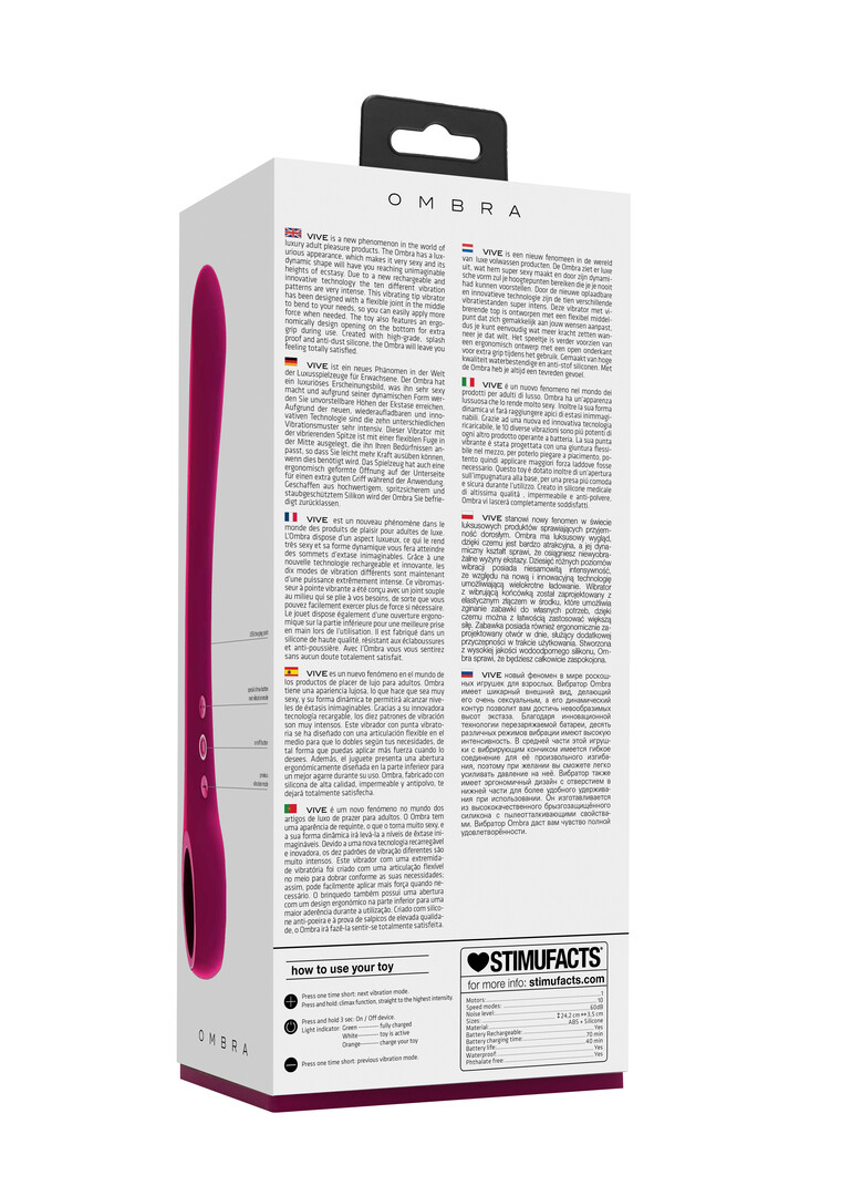 Ombra – Buigbare Vibrator – Roze