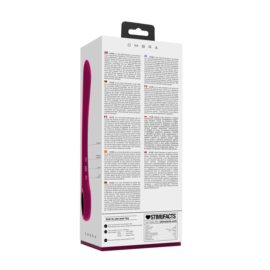 Ombra – Buigbare Vibrator – Roze