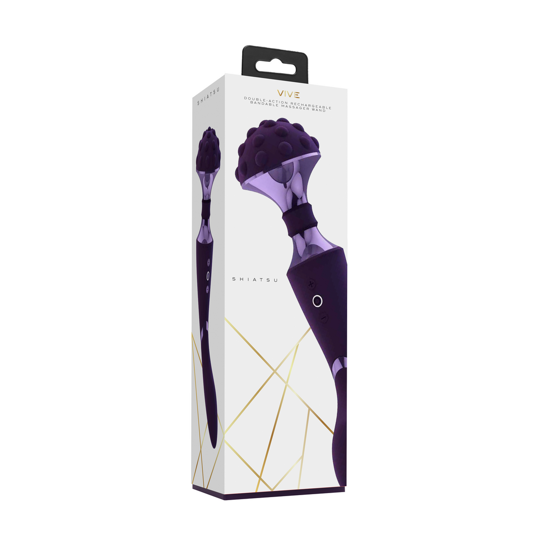 Shiatsu – Buigbare Massager Wand – Paars