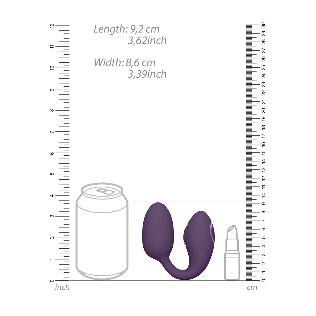 Aika - Pulse Wave Vibrating Love Egg - Purple