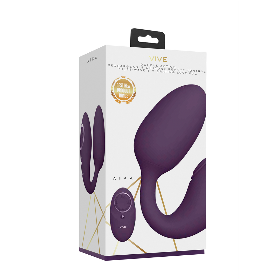 Aika - Pulse Wave Vibrating Love Egg - Purple