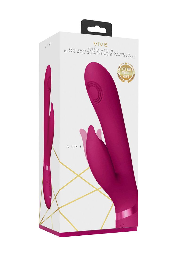 Aimi – Pulse Wave Vibrating G-Spot Rabbit – Roze