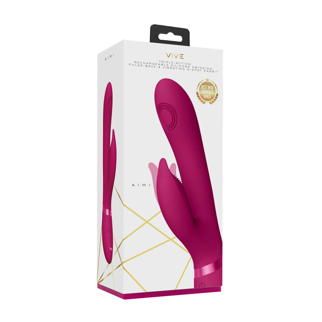 Aimi - Pulse Wave Vibrating G-Spot Rabbit - Pink
