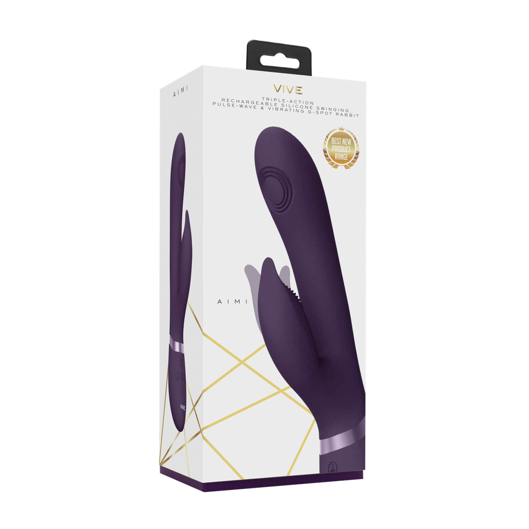 Aimi - Pulse Wave Vibrating G-Spot Rabbit - Purple
