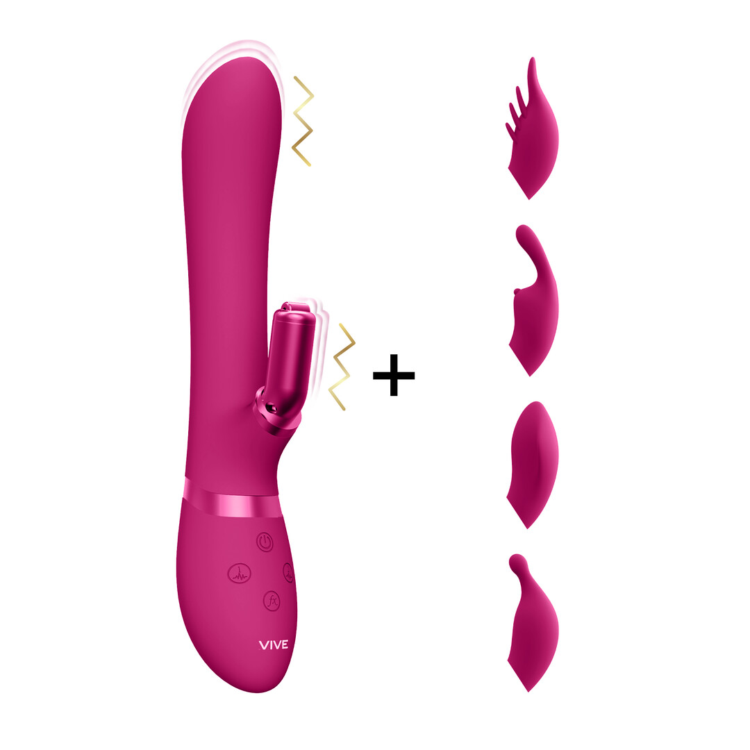 Chou – G-Spot Rabbit  Clitoral Stimulator – Roze