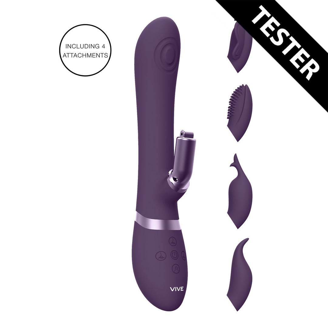 Etsu – Pulse Wave G-Spot Rabbit Clitoral Stimulator – Paars – Tester